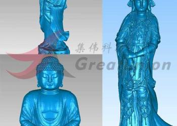 利用三維掃描抄數(shù)3D打印制作佛像解決方案